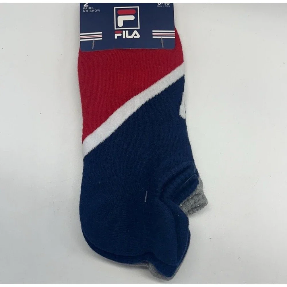 Ladies Champion And Fila No Show Ankle Sock Bundle 5 Pairs New Shoes Sz 5-10
